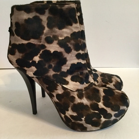 Stuart Weitzman Shoes - Stuart Weiztman Leopard Calf Hair Platform Bootie